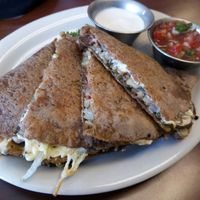 Pesto Quesadilla at Portia's Cafe in Columbus