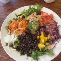 Dinner special salad  at Portia's Cafe in Columbus