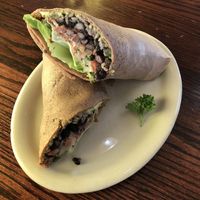 The burrito  at Portia's Cafe in Columbus