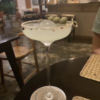 Olive margarita style cocktail   at Lost In Baan in Luang Prabang