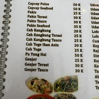 Vegetables  at Rasa Sayang in Pangandaran