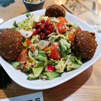 Quinoa falafel salad. at Lina's Grill in West London