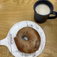Blueberry bagel  at Rainbow Crust in Busan