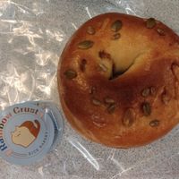 Cinnamon bagel at Rainbow Crust in Busan
