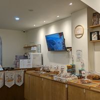 Vegan bread on display at Rainbow Crust in Busan