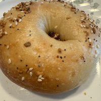 Everything bagel  at Bagel Oasis in Seattle
