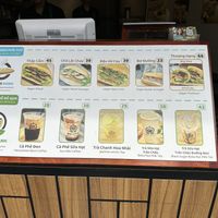 Menu  at Bánh Mì Xanh in Ho Chi Minh City