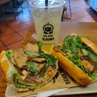 Bigger banh & Jasmine Lemonade at Bánh Mì Xanh in Ho Chi Minh City