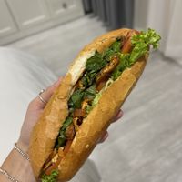 Spicy tofu Banh Mi   at Bánh Mì Xanh in Ho Chi Minh City