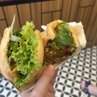 Premium Bahn Mi (photo doesn’t do it justice, this thing was thicc)  at Bánh Mì Xanh in Ho Chi Minh City