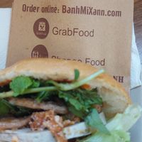 Available on GrabFood too! at Bánh Mì Xanh in Ho Chi Minh City