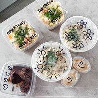 It's soooo cool that Borshof offers delivery! Especially super valuable on winter days! Here's our order: vegan Olivier, vegan dumplings (pelmeni), hot mustard and vegan Kartoshka cake at BORSHÖF in Yerevan
