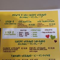 Opções Veganas at Hachi Crepe & Cafe in Sao Paulo