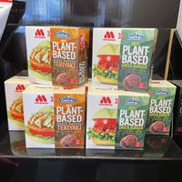 Plant based burger packs  at Mos Burger - Ichigaya Tamachi in Tokyo