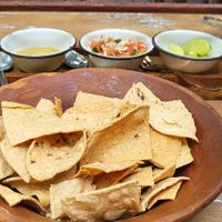 Chips and salsa at Tamarindos Tulum in Tulum