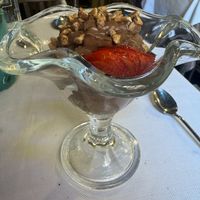 Vegan chocolate mousse   at Osteria Antico Dolo in Venice