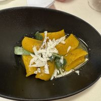 Pumpkin Gnocchi- not good!   at Osteria Antico Dolo in Venice