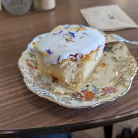 lemon cake at La Maison in Hamburg