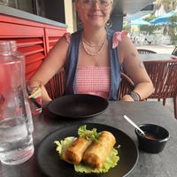 Vegetable spring rolls  at Mrs. Miyagi's in Tenerife