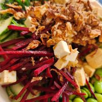 Soy sesame tofu bowl at Mogo Mogo in Coogee