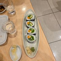 Vegetable sushi at Sakimoto Japanese Bistro in Christchurch