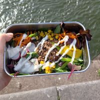 udon nudeln mit brauner soße 10€ at Matsuri Streetfood in Remscheid