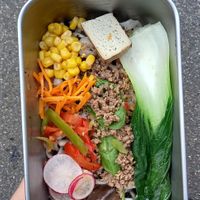 udon mit schwarzer soße 10€ at Matsuri Streetfood in Remscheid