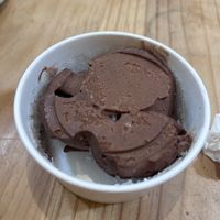 Vegan chocolate ice cream  at Santo Remedio in San Miguel De Allende