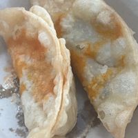 Dumplings - crispy and extra tasty with the Tabasco available   at Roots Cafe in Hakuba