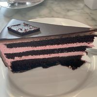 Raspberry chocolate cakee  at Cafe Kreutzkamm in Dresden