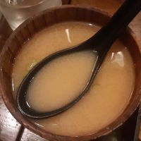 miso soup at Banyi Japanese Dining in Dublin