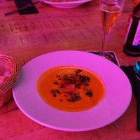 Vegan Carrot-Soup at Bahnhöfchen Restaurant in Bonn