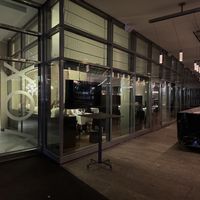 Entrance from Marlene Dietrich Platz.  at Vox Restaurant & Bar in Berlin