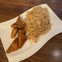 kids tofu hibachi (with no egg or butter!)  at Maki Hibachi in Orlando