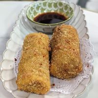 Vegan mutton rolls at Kunthaville in Central Singapore