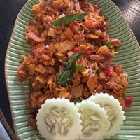 Vegan mutton Kothu  at Kunthaville in Central Singapore