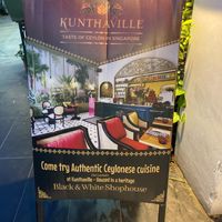 Outside sign at Kunthaville in Central Singapore