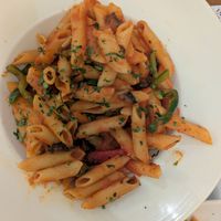 Arabiata penne with mushroom at Oldish in Cairo