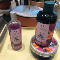 Love and plums collection at The Body Shop in Abu Dhabi