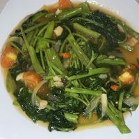 Kangkung greens  at Warung Alex New in Pangandaran