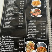 Menu  at Warung Alex New in Pangandaran