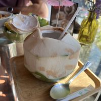Coconut water available    at Baan Buri Café & Restaurant in Chiang Mai