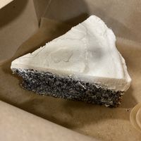 The poppyseed cheesecake.  at Veganaria in Ponta Do Sol