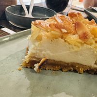 Cheezcake almond   at Veganaria in Ponta Do Sol