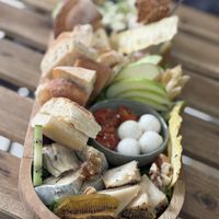 Amazing cheese board   at Veganaria in Ponta Do Sol