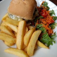 lunch at Sinners Cafe in Berwick Upon Tweed