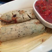 vegan tamales (best ever!)  at Izzy's in Little Rock