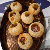 Pani puri at Andhra Bhavan in Dublin