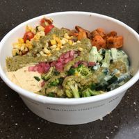 Power Bowl (vegan as is). Wonderful elevated taste. at Piada Italian Street Food - MoA in Bloomington