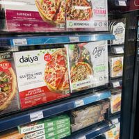 Various vegan pizza options  at Erie Food Co-op in Erie